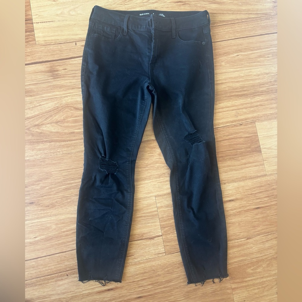 Old Navy Mid Rise Rockstar Super Skinny 8 Petite